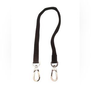 Longchamp Black Leather Shoulder Strap Handles